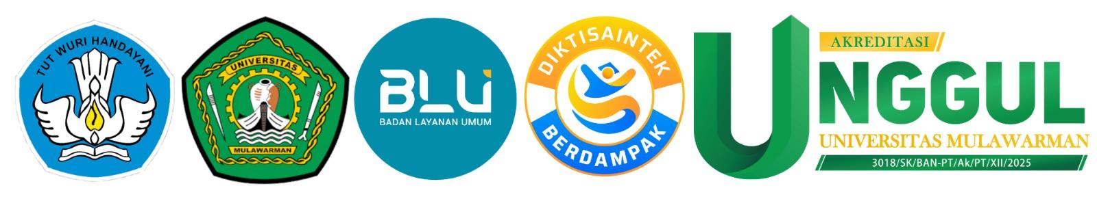 Logo Kemendikbud, Universitas Mulawarman, BLU, Diktisaintek Berdampak dan Akreditasi Unggul